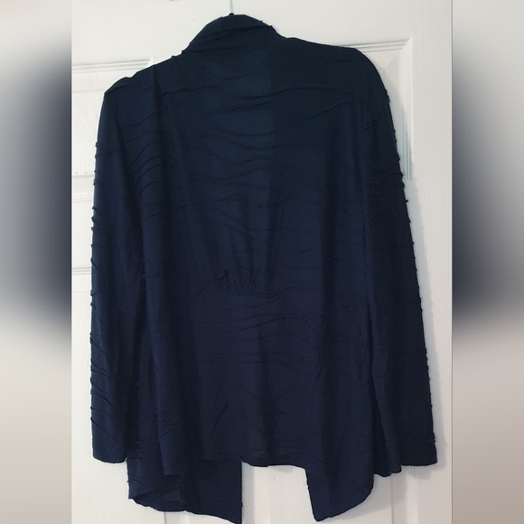 Chico's gorgeous dark indigo‎ blue Plus-size cardigan Size 3 - Picture 7 of 7